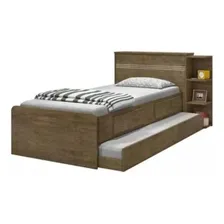Cama Solteiro Jade Com Baú 2 Gavetas J&a Móveis Di Foto mini  3