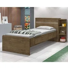 Cama Solteiro Jade Com Baú 2 Gavetas J&a Móveis Di Foto  mini 1