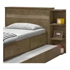 Cama Solteiro Jade Com Baú 2 Gavetas J&a Móveis Di Foto mini  2