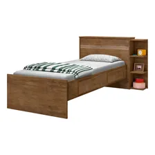 Cama Solteiro Jade Com Baú 2 Gavetas J&a Móveis Di Foto mini 4
