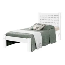 Cama Solteiro Laila J&a M贸veis Branco / Lilas Dd Foto mini 1