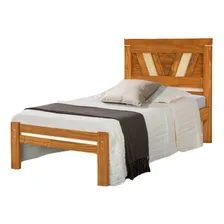 Cama Solteiro Madeira Maciça Mônaco Foto mini 2