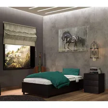 Cama Solteiro Monaco Preta Foto mini 1