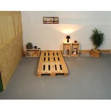 Cama Solteiro Pallet Mogno Personalizada 188x80x15 Foto mini 1
