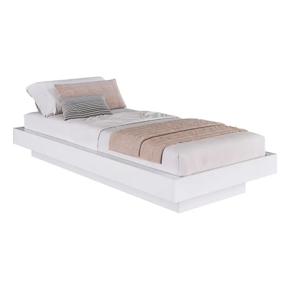 Cama Solteiro Suspensa 80/90 Zurique Branco Foto 1