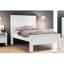 Cama Solteiro Verona Branco - Horizonte Foto  mini 1