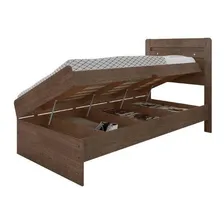 Cama Solterio Baú 0,88 Larissa Framar Mdf E Mdp Chocolate Foto mini 1