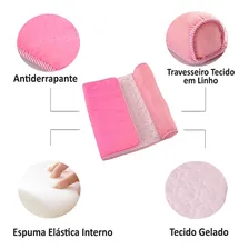 Cama Tapete Colchonete Refrescante Cães Gatos P 60x40 Cor Rosa Foto mini  3