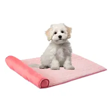 Cama Tapete Colchonete Refrescante Cães Gatos P 60x40 Cor Rosa Foto  mini 1