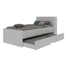 Cama Teen Bibox solteiro Com Cama Auxiliar Branco Foto mini 2