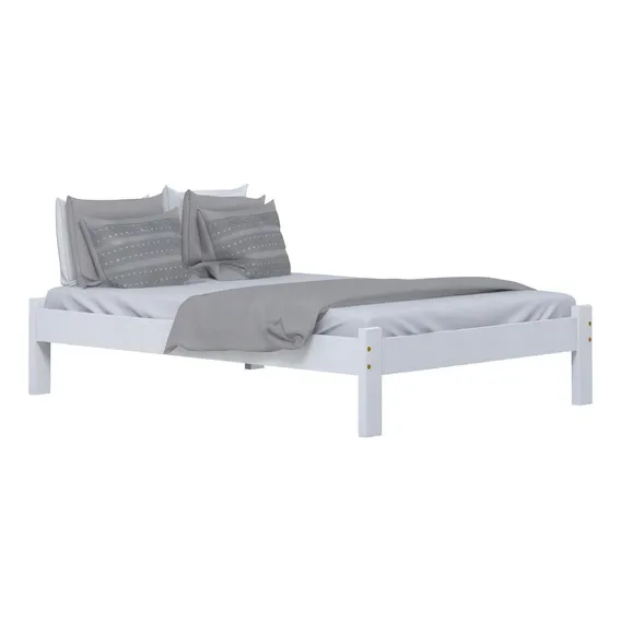 Cama Turca Casal Madeira Cor Branco Foto 1