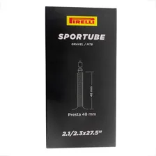Câmara Ar 27.5 Pirelli Sportube Valvula Presta 48mm Foto  mini 1