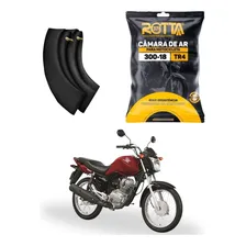 Camara Ar Moto Aro 18 Cg Titan Fan 125 150 160 Ybr Todas Tipo Da Válvula Schrader Foto mini 1