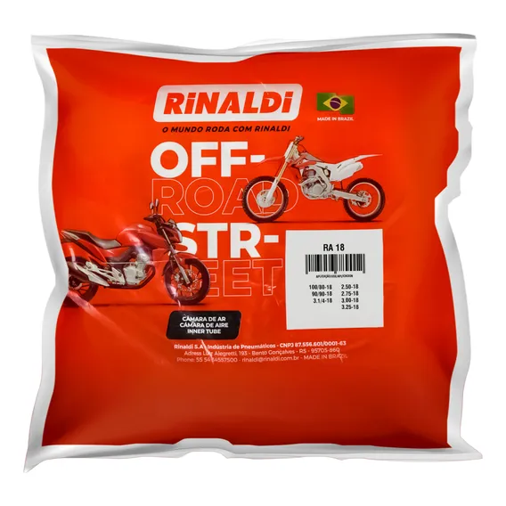 Câmara De Ar Para Moto Rinaldi Aro 18 Ra18 3.00-18 Foto 1