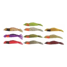 Camarões Artificiais Kit 15 Camarões + 10 Jigs + Estojo Cor 6cm Foto mini 1