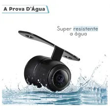 Câmera De Ré Automotiva Hd Estacionamento Borboleta Colorida Visão Noturna Foto mini 3