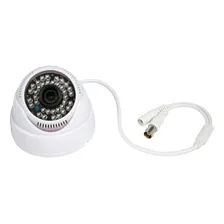 Camera De Segurança Infravermelho Dome 24 Leds Para Dvr Cor Branco Foto mini  2