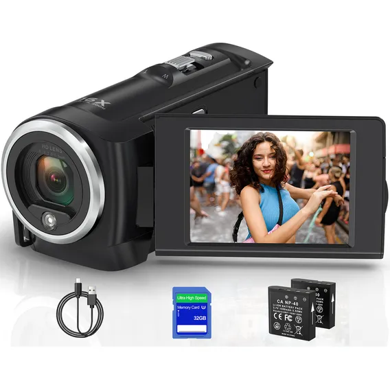 Câmera Filmadora Função Webcam 2.7kultra Qhd Dv Câmera Câmera Filmadora Digital 2.7k Hdmi Vídeo Foto Cameras Digitais Camera Filmadora Camera Filmadora Full Hd Zoom 16x Foto 1