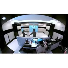 Camera Infra Panoramica Hd 360 Full Hd Lente Olho De Peixe Cor Branco Foto mini 2