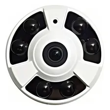 Camera Infra Panoramica Hd 360 Full Hd Lente Olho De Peixe Cor Branco Foto mini 1
