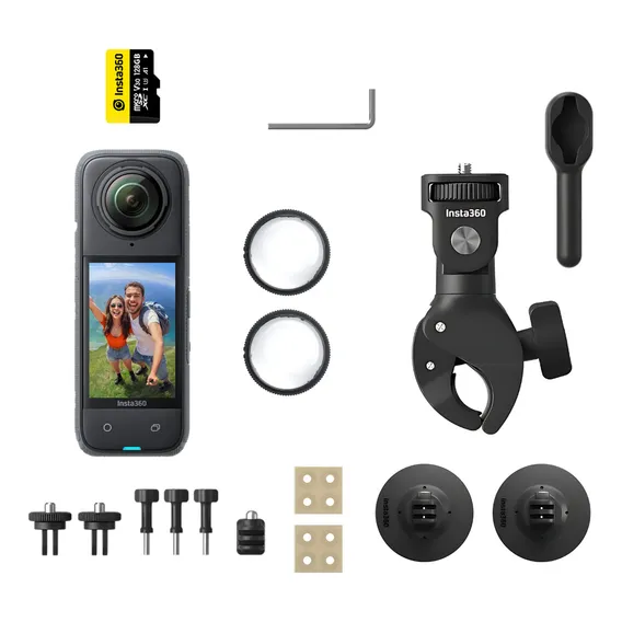 Câmera Insta360 X4 Motorcycle Bundle - Câmera + Kit Moto Foto 1