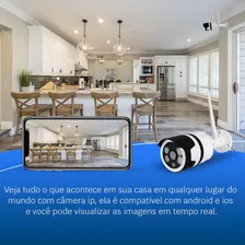 Camera Ip Externa Ip66 À Prova D'água Wifi Yoosee 960p Cor Branco Foto mini 4
