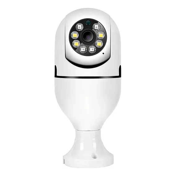 Camera Ip Segurança Lampada Panoramica Wifi Espia Foto 1