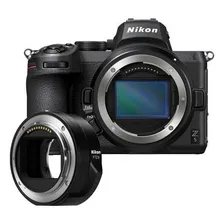 Câmera Nikon Z5 Com Adaptador Nikon Ftz Ii + Nf-e * Cor Preto Foto  mini 1