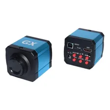Câmera Para Microscópio 14mp Hdmi Usb Microscopia Cor Azul Foto mini 1