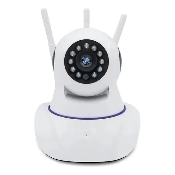 Câmera Segurança Ip Hd 720 Sem Fio Wi-fi P2p Audio 3 Antenas Foto 1
