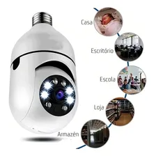 Camera Segurança Wifi Panorama Giratoria 360º Cor Branco Foto  mini 1