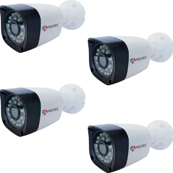 Câmeras De Segurança Cftv Full Hd Infravermelho 2 Megapixel Cor Branco Foto 1