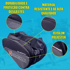 Camewin Raqueteira Bolsa Raquete Beach Tennis E Padel Preta Foto mini  3
