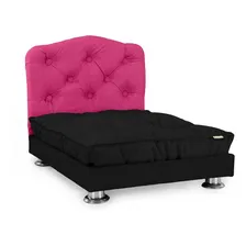 Caminha Pet Luxo + Cabeceira Tam. 55x85 Cama Box Pets 15 Kg Cor Pink/Preto Foto mini 3