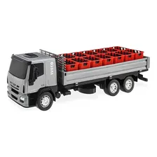 Caminhao Bebidas Iveco Carroceria Delivery Usual Brinquedos Cor Prata Foto mini  3