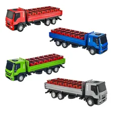 Caminhao Bebidas Iveco Carroceria Delivery Usual Brinquedos Cor Prata Foto mini 4
