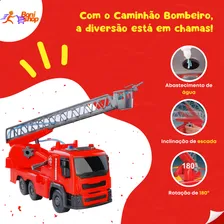 Caminhão Bombeiro Brutale Brinquedo Infantil - Roma Cor Vermelho Foto mini 4