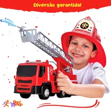 Caminhão Bombeiro Brutale Brinquedo Infantil - Roma Cor Vermelho Foto mini  2