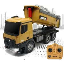 Caminhão Truck Huina 1573 Rc 10 Canais Potente E Realístico Cor Mostarda Foto mini  2