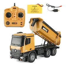 Caminhão Truck Huina 1573 Rc 10 Canais Potente E Realístico Cor Mostarda Foto  mini 1