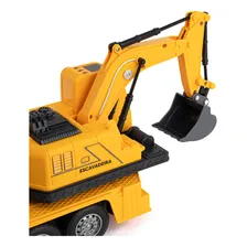 Caminhão Bombeiro, Guindaste Ou Escavadeira Carrinho Controle Remoto Escavadeira Foto mini 4