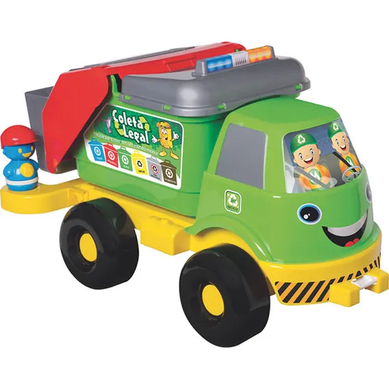 Caminhão De Coleta Seletiva Grande - Merco Toys Foto 1