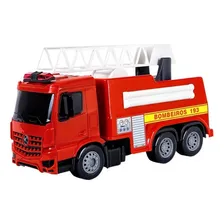 Caminhão Radical Miniatura Super Frota Bombeiros Divertido Foto mini 1