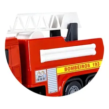 Caminhão Radical Miniatura Super Frota Bombeiros Divertido Foto mini 4