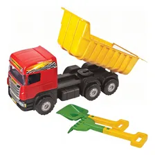 Caminhão Super Caçamba Vermelho - Magic Toys 5050 Foto mini 2