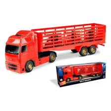 Caminhão Voyager Boiadeiro Caminhãozinho Boi Cavalo Infantil Cor Caminhão De Boi Foto mini 1