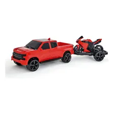 Caminhonete De Brinquedo Carrinho Infantil Com Moto Adijomar Foto mini 2
