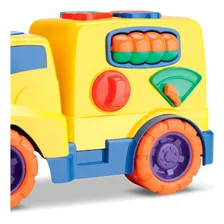 Caminhãozinho Infantil Tchuco Baby Encaixes Peças Formas Bau Cor Colorido Foto mini 2