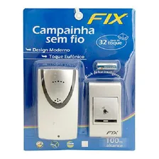 Campainha Sem Fio 32 Toques Alcance 100 Metros Com Pilha Foto  mini 1