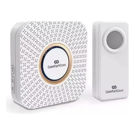 Campainha Wireless Sem Fio Pilha Casa Comfort Door Branca Foto 1